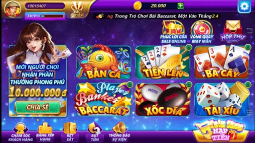 game baccarat đổi thưởng