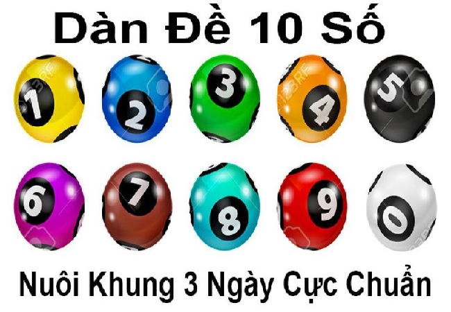 Cách chia tiền đầu tư khi nuôi dàn đề 10 số trong 3 ngày 